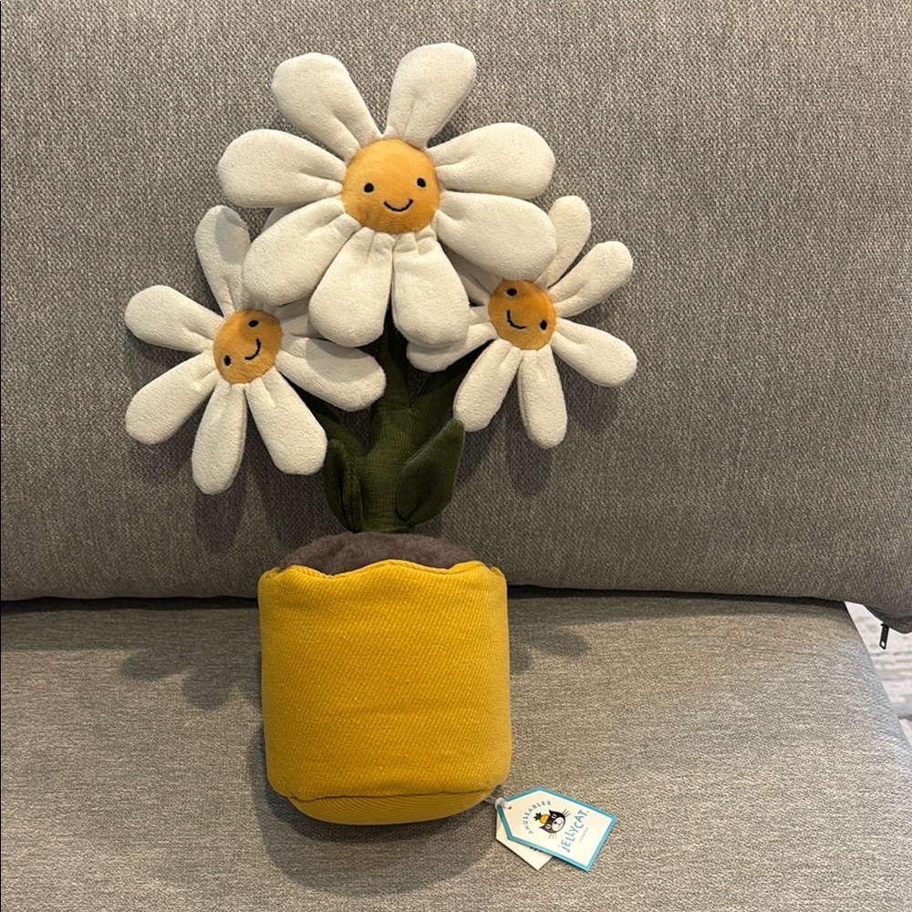 Plush Daisy Flower Pot